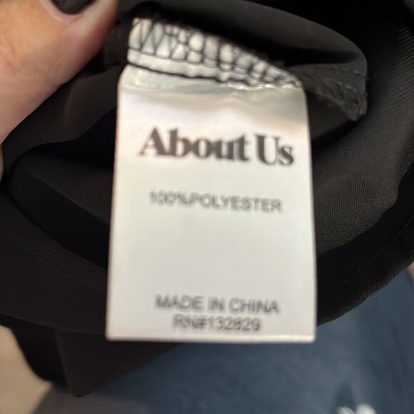 About Us Black Halter Strappy Dress Size Small - Picture 7 of 8